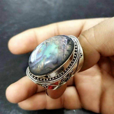 rainbow, Engagement, 925 sterling silver, wedding ring