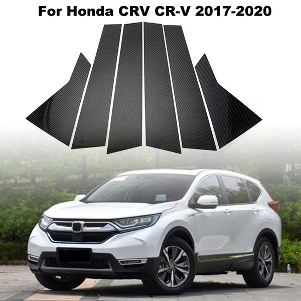 6x Car Window Column B C Pillar Post Trim Cover Sticker For Honda CRV 2017-2020