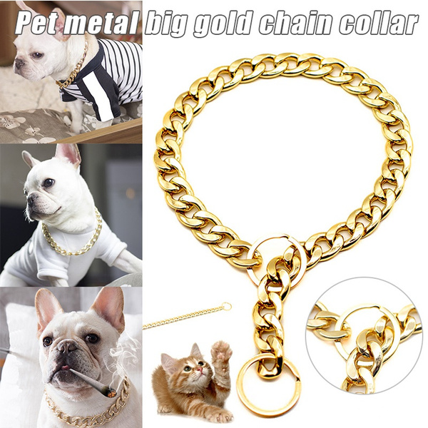thick gold dog chain