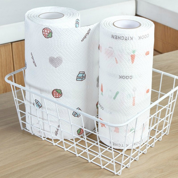 Wipes Wet and Dry Kitchen Dish Cloth Household Absorbent Non-woven Washable  Paper Towels