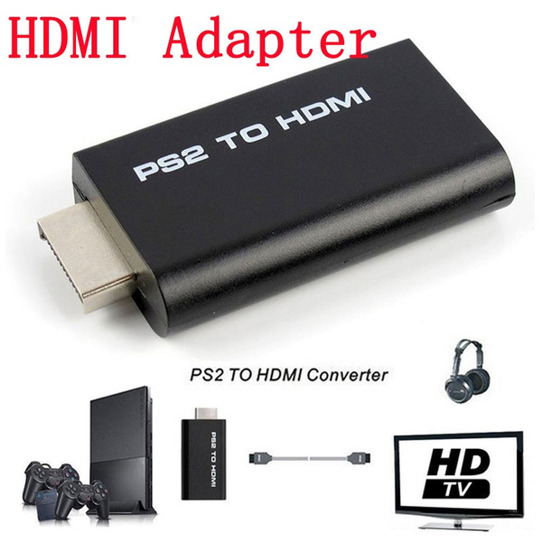 PS2 to HDMI Video Converter Adapter with 3.5mm Audio Output