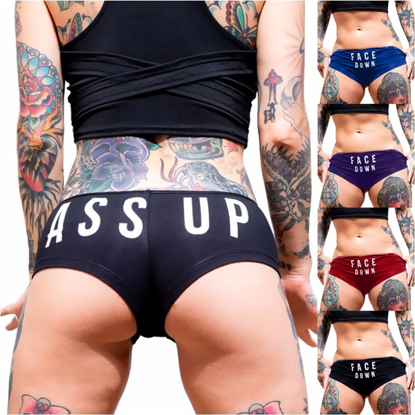 Face Down Ass Up”Letter Printed Sexy Underwear Underpants Women's