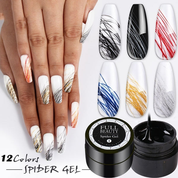 Colors Spider Line Nails Art Gel Polish Boxed Uv Painting Gel Nail Polish  Spider Gel Lacquer Web Stickers Gel Dropship Tslm1 - Nail Gel - AliExpress