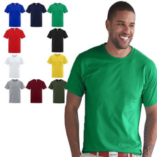 Cotton, summer t-shirts, solidcolorshirtsformen, Shirt