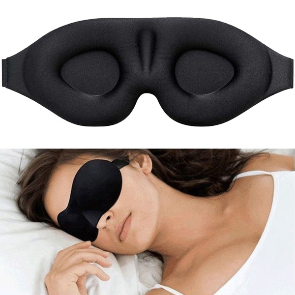 wholesale 3D Sleeping Aid Eye Mask Cover Silk Blinder Shield Comfort Wink 