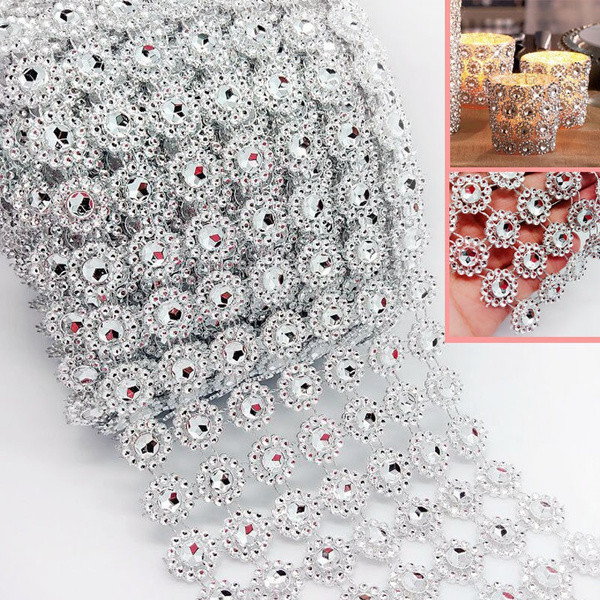 Crystal Rhinestone Ribbon Wrap DIY Decoration With Rhinestone