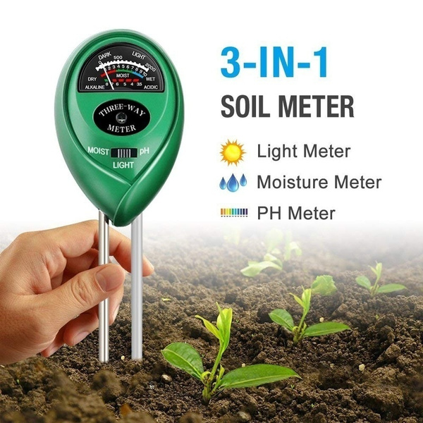 3 in 1 Soil Moisture Humidity Tester PH Tester  Meter For Garden Plant Flower 