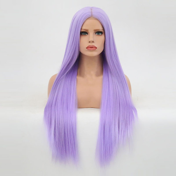 purple drag wig