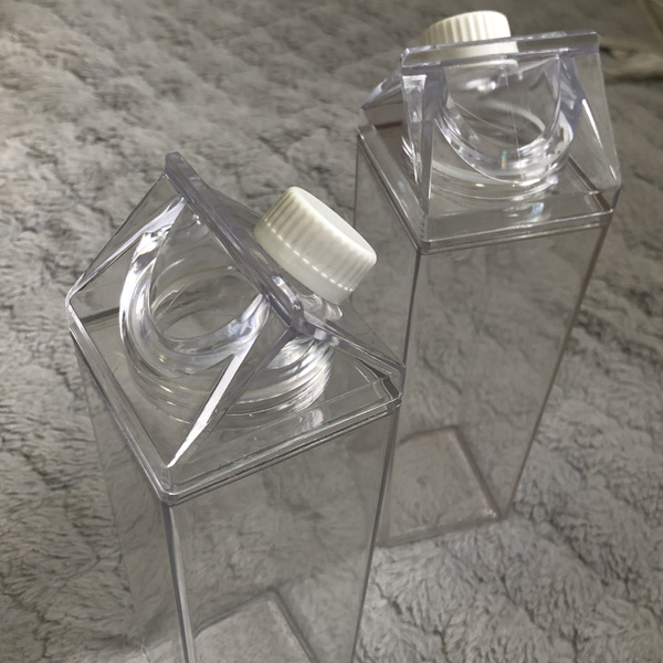 500ml Kitchen Leakproof Creative Transparent Milk Water Bottle Drinkware OuH4