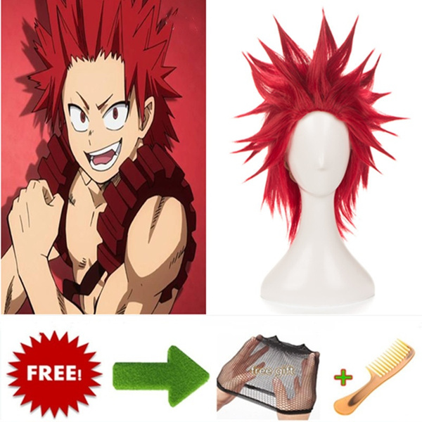 The Red Wig Of The Anime Character Kirishima Eijiro In My Hero Academia Wish