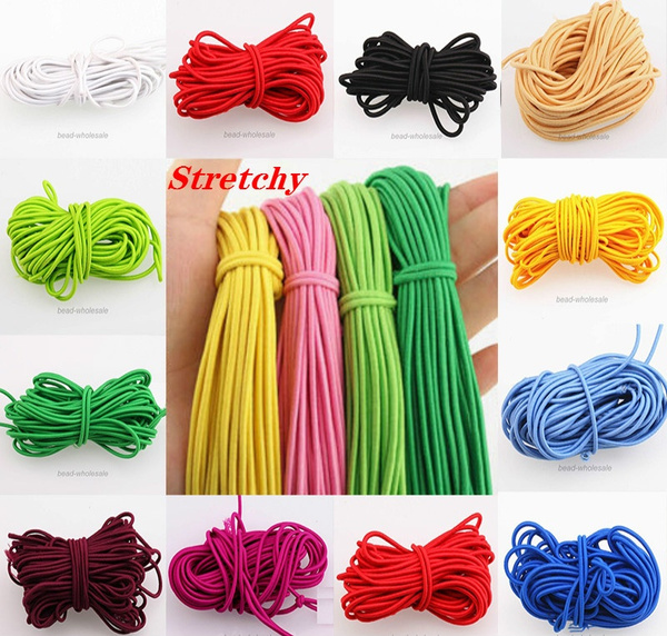 3MM 4/10M Strong Stretchy Nylon Cord Waxed Thread for Chinese Knot String  Necklace Cord Jewelry Bracelet Making (Multi Colors Optional)
