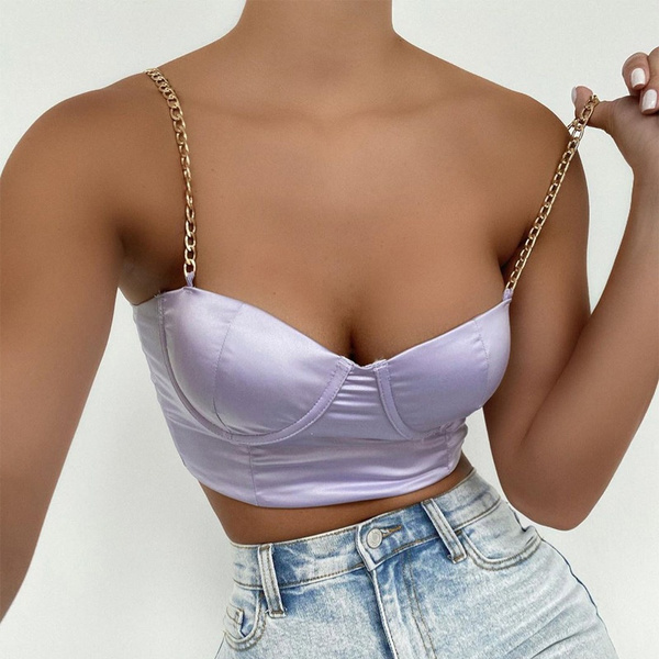Backless Metal Chain Top