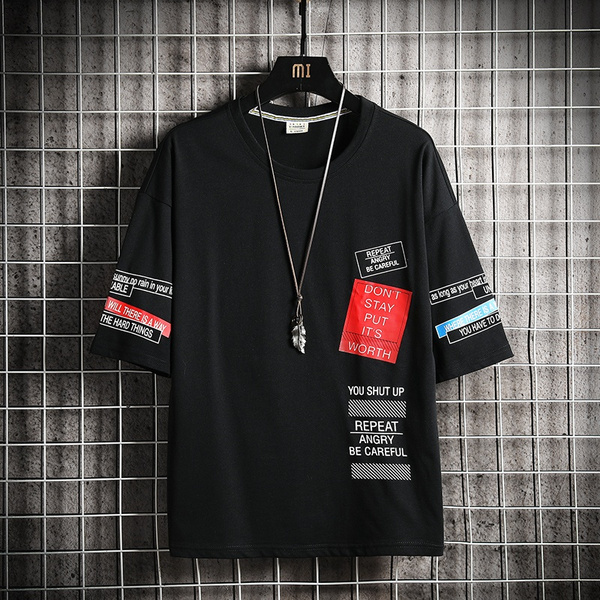 Creek Patent glimt 2020 Hip Hop T Shirt Men USA size letter print T-shirt Harajuku Streetwear  Tshirt Short Sleeve Summer Tops Tee | Wish