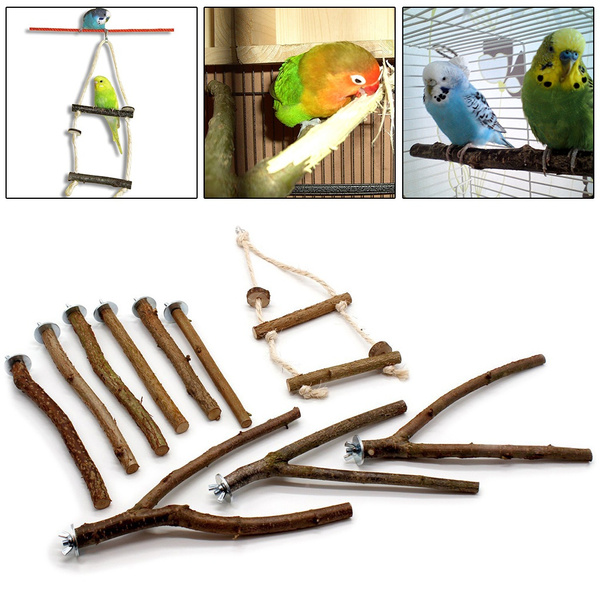 HUANRI Bird Perches Pets Supplies Bird Cases and Accessories Birds Pet Station Stick 