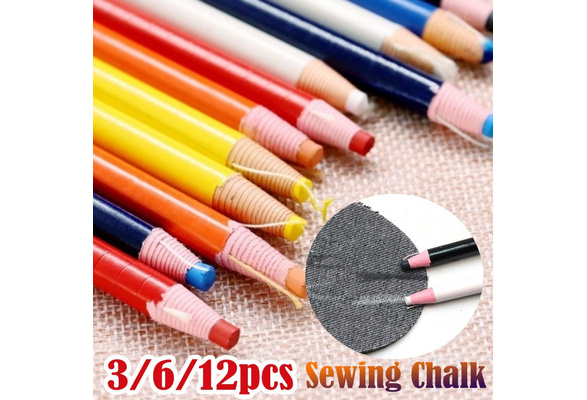 Home Sewing Tools 3/6/12 Pcs Fabric Pencil Chalk Marker Pen Quality Sewing  Marker Pen Cut-free for Tailor Sewing Tools