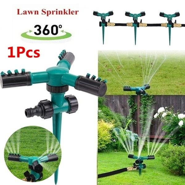 1Pcs 360° Rotating Lawn Sprinkler Automatic Garden Water Sprinklers