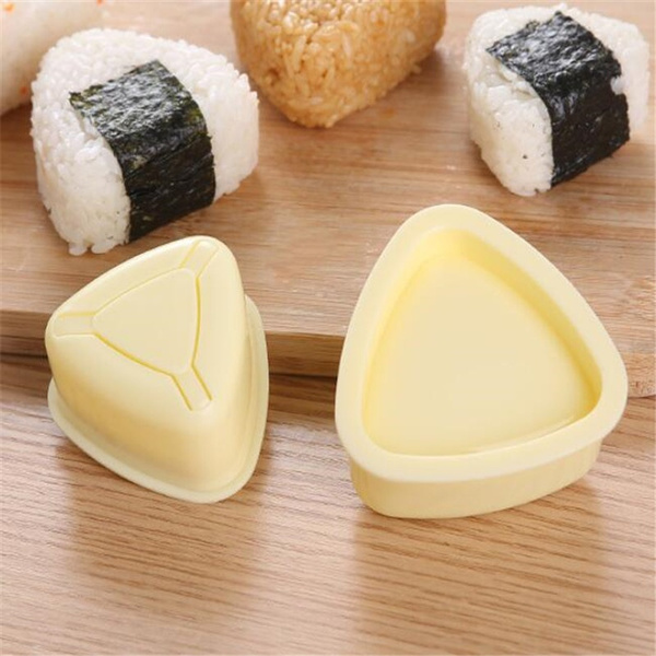 2 PCS/1 Set Sushi Mold Onigiri Rice Ball Bento Press Maker Mold DIY Too F 3C
