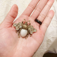 insectpin, brooches, Jewelry, pearls