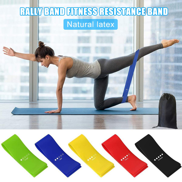5 Stück/Set Workout Resistance Bands Loop Set Fitness Yoga Beute Bein Übungsband 