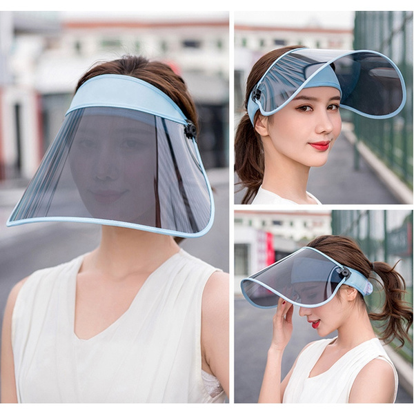 FEOYA Unisex Anti-UV Visor Hat UPF Solar Full Face Cover Headband Sun Protection Riding Cap 