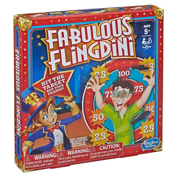 Hasbro Fabulous Flingdini Family Fun Interactive Board Game, For Age 5