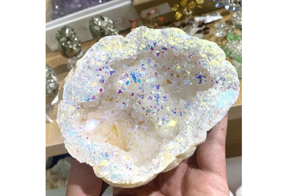 Beautiful Titanium Electroplated Artificial White Angel Aura