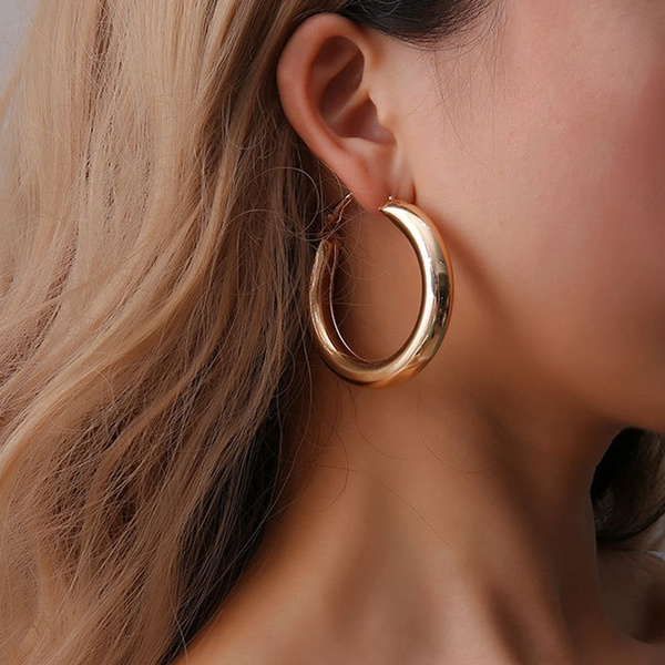 14K Gold Large Hoop Earrings – Gillian Conroy Jewelry