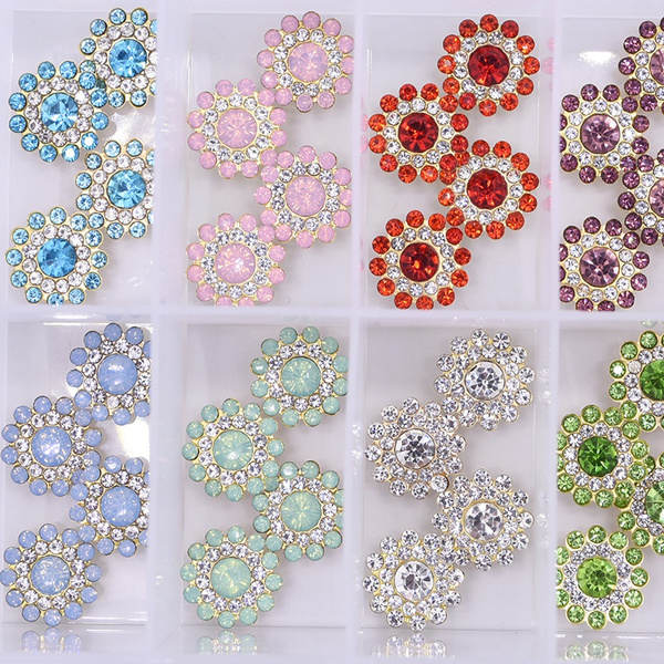 100Pcs Claw Cup Rhinestones Strass Shiny Crystals Glass Stones