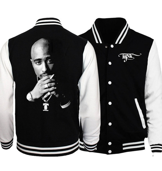 Tupac Shakur 2pac Baseball Jacket Sweatshirt Winter Popular Soft Hoodie  Sweatshirt Printed Cotton Hoodies Pop Jackets
