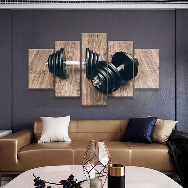 Fitness Equipments Canvas Art Print for Wall Decor Painting 