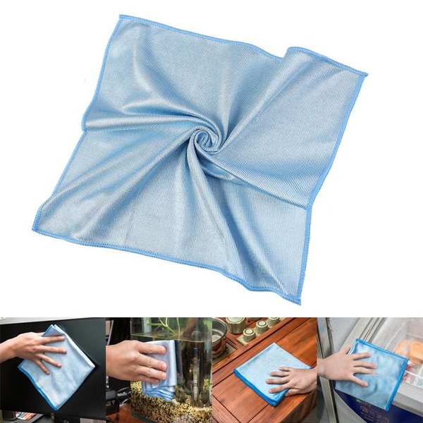 1Pcs Multi-use Microfiber Cloth Glass Mirror Smooth Traceless Absorbent ...
