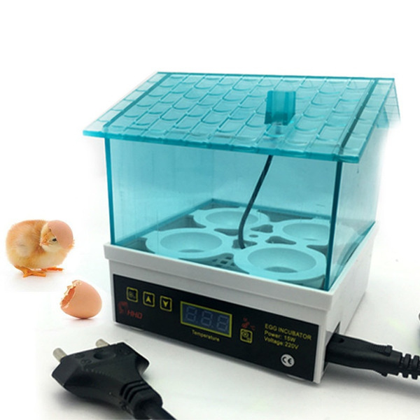 New Digital Temperature Small Brooder 4 Mini Hatchery Egg Incubator Hatcher for Chicken Duck