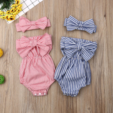 offshoulderromper, #Summer Clothes, babygirlsclothe, cotton-blend
