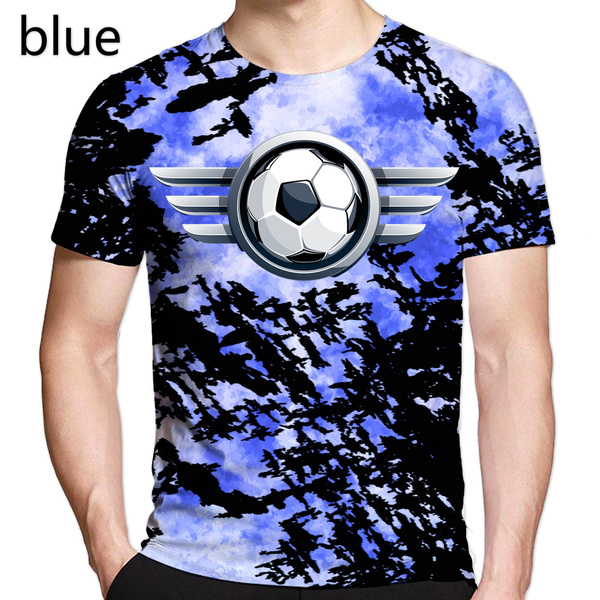 3D Printed T-Shirts Football Ball Short Sleeve Tops Tees 3D Printed T-Shirts Football Ball Short Sleeve Tops Tees