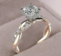 Diamond Ring, Sterling, DIAMOND, 18 k