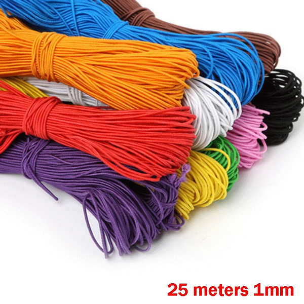 25 Meters 1mm Beading Elastic Stretch Cord Beads Cord String Strap Rope ...