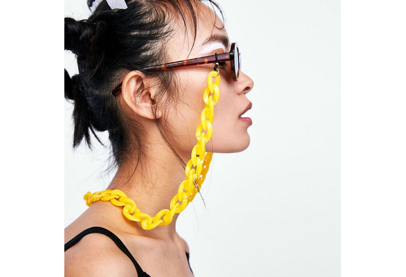 Acrylic Sunglasses Chain Women Reading Glasses Hanging Chain Glasses Chain V9W6