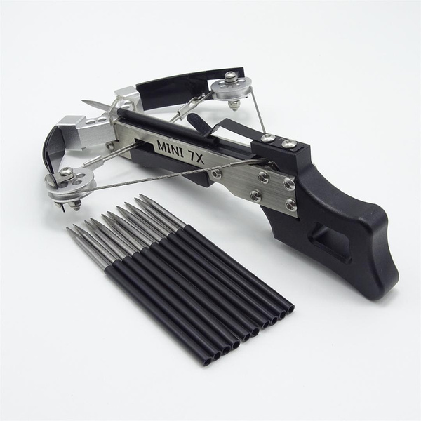 Mini Crossbow 7X Stainless Steel and Aluminum Outdoor Hunting Bow