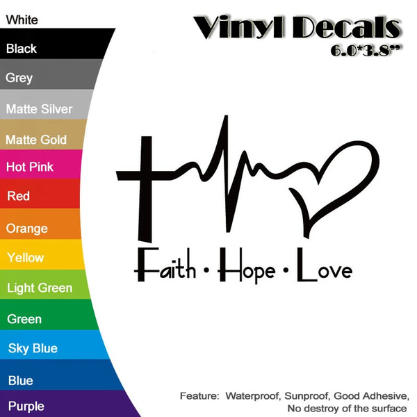 Faith Hope Love Sticker