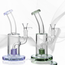 Pipe, glasswaterpipe, Green, ashcatcher