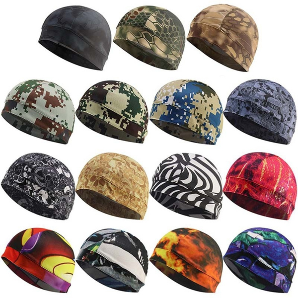Unisex Cooling Helmet Liners Skull Cap Beanie Quick-Drying Breathable Sun  Protection Elastic Wicking Pirat Hat Bandana Motorcycle Heat Warp For  Biking Running Cycling Hiking Cooking Outdoor Activities