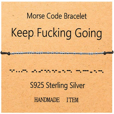 Sterling, morsecodebracelet, Jewelry, mamabearbracelet