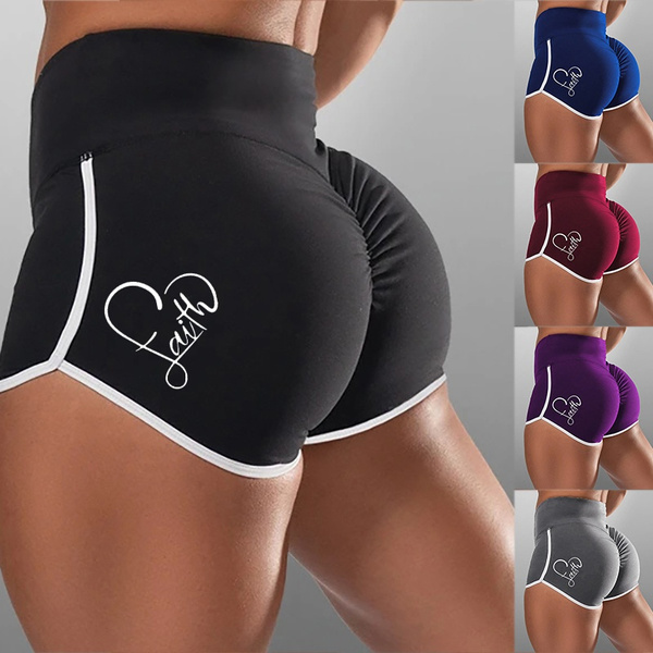 5 Colors New Women Fashion Yoga Pants Sports Running Gym Shorts Leggings  Shorts Female Athletic Elasic Summer Sports Shorts Plus Size