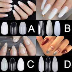 nail tips, shortalmondnail, Beauty, Fake Nails