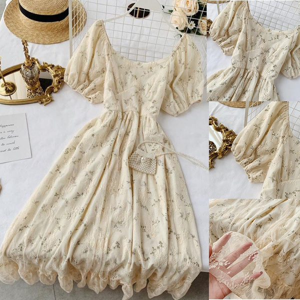 vintage floral tea dress