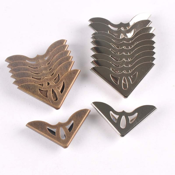 10Pcs Mixed Large Bronze Metal Corners Book For Menus Folders Photo ...