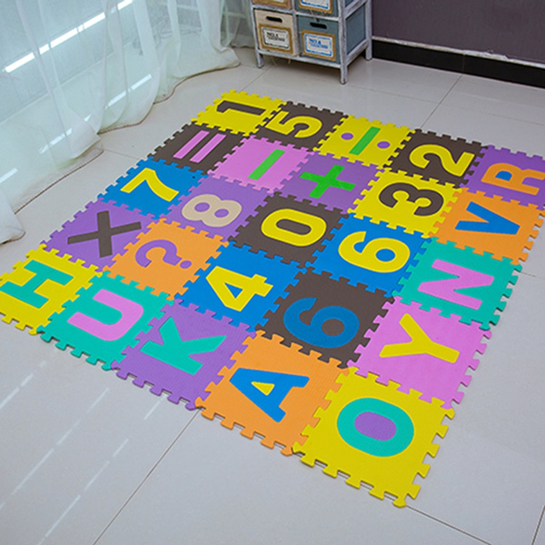 foam letter and number mat