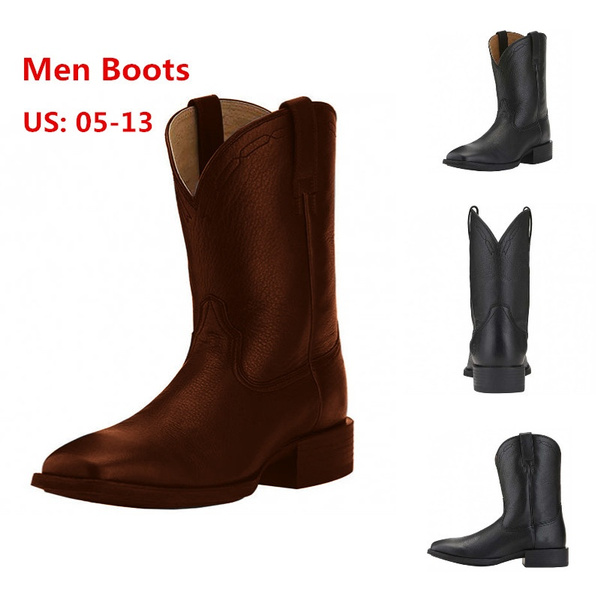 square toe western booties