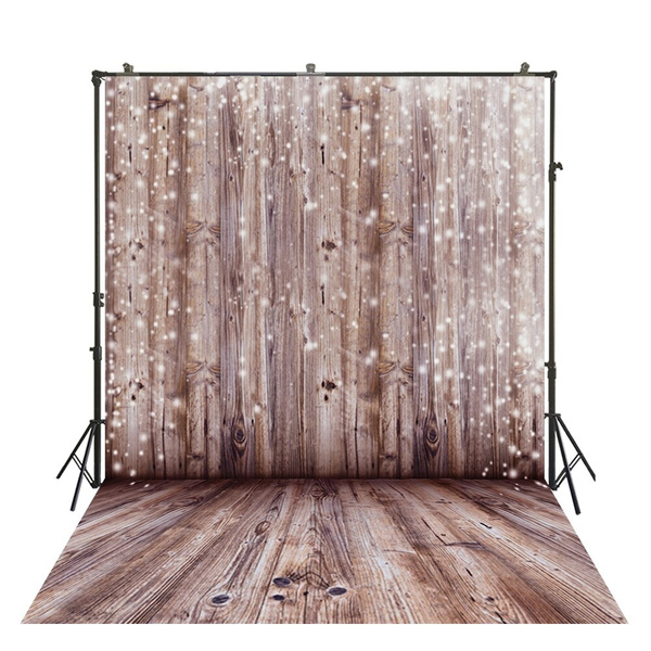 Artistic Brown Square Wood Block Photo Booth Backdrop