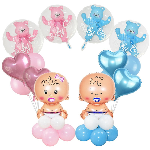 begaan Presentator lava 24inch Baby Boy/Girl Balloon Bear in Bubble Balls Pink Blue Party Globo Boy  Girl Foil Balloon for Birthday Baby Shower Decorations | Wish
